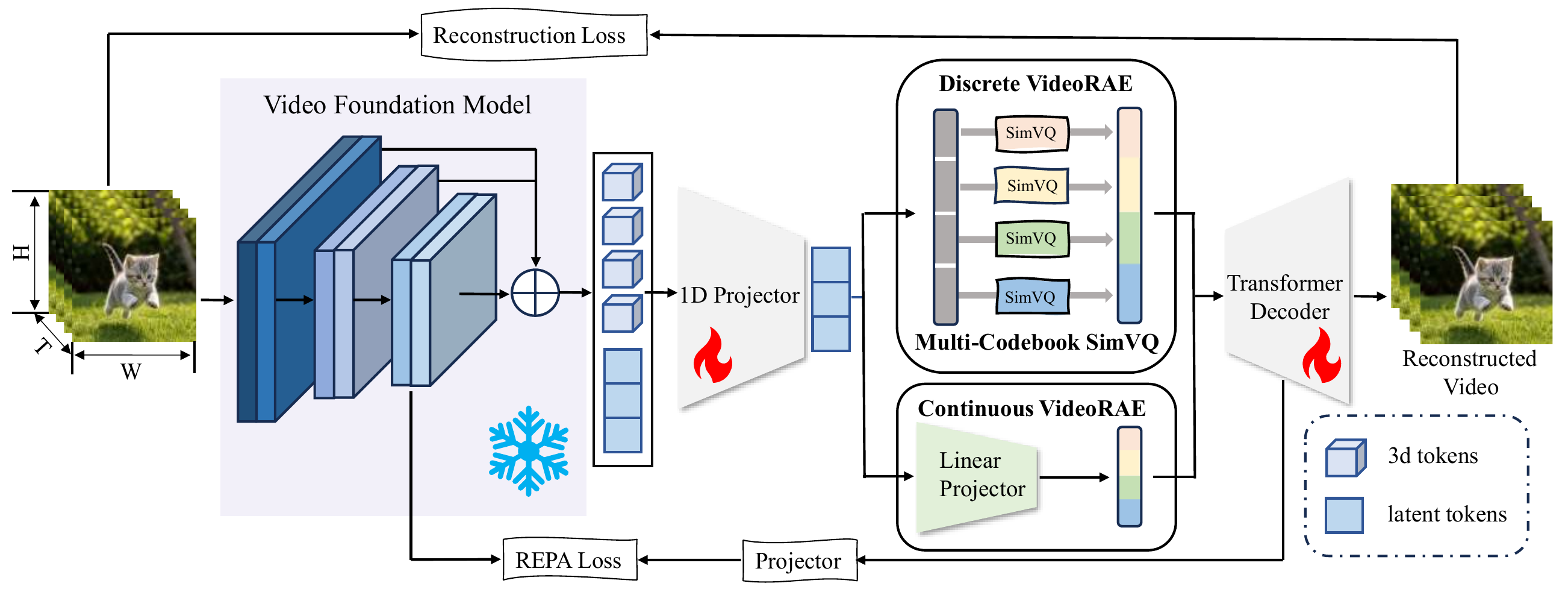 Overall architecture of VideoRAE.
